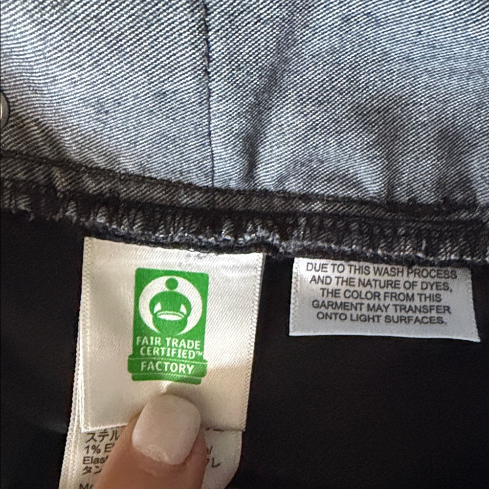 I Crew corduroy black wide leg pants, size 25. Like new - Picture 10 of 12